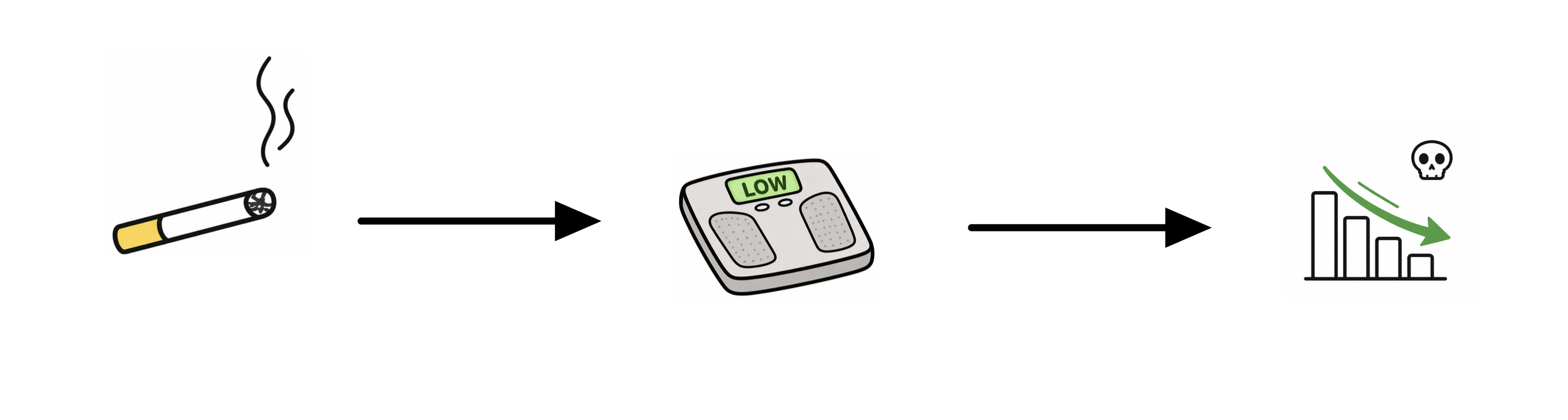 Cigarette arrow scale arrow mortality