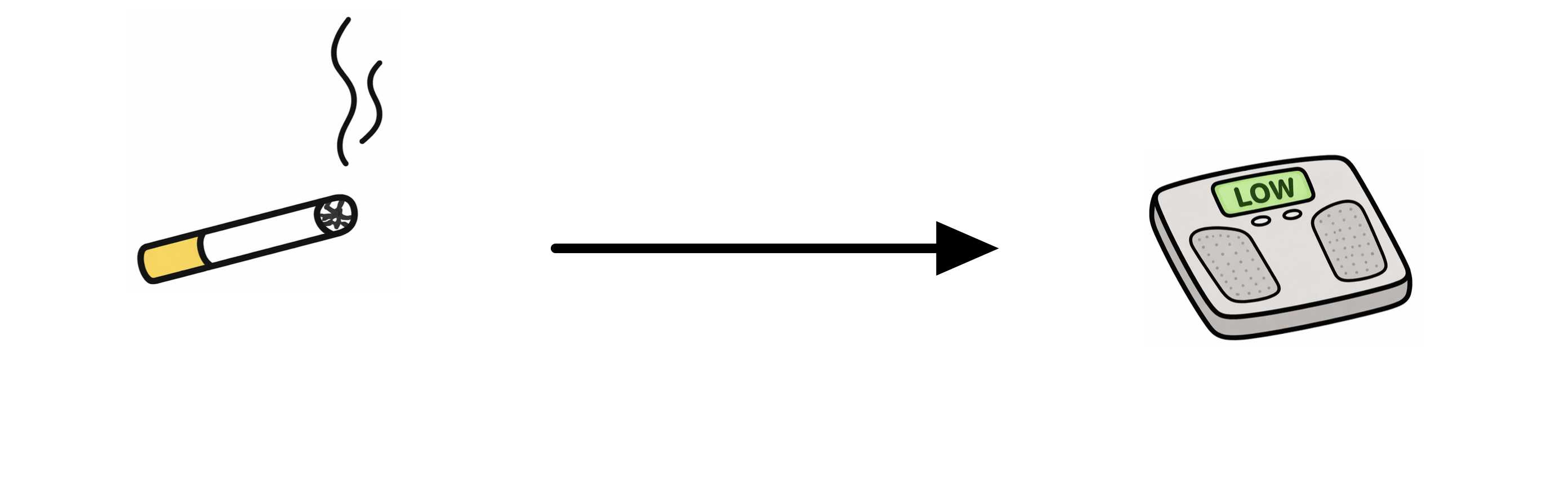 Cigarette arrow scale