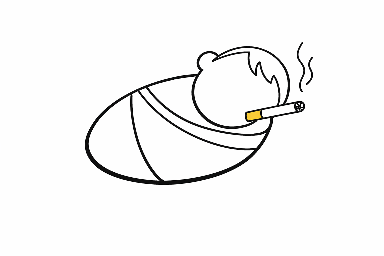 Illustration for article about smoking and infant mortality